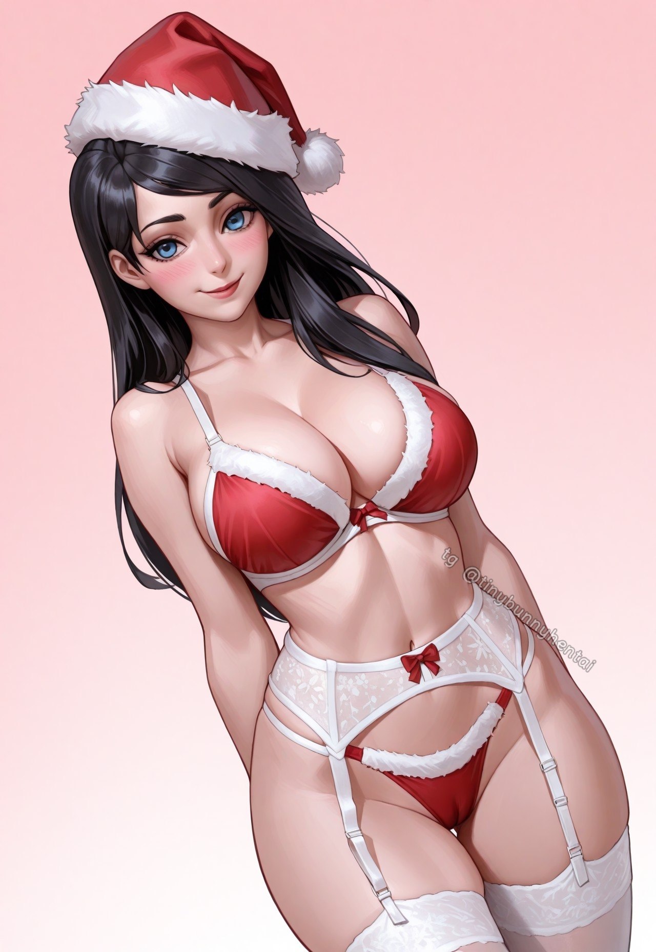 Хентай Большие сиськи,нейросеть,tiny_bunny,большие_ляжки,нижнее бельё,полина_tiny_bunny,зайчик,новый_год, rule34