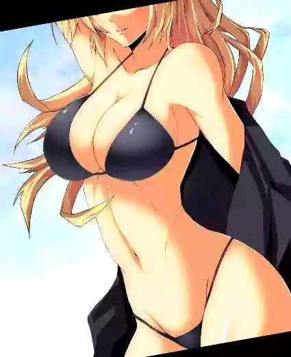 Аниме,купальники,