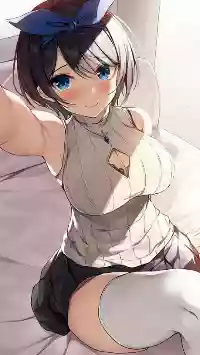 Аниме,Большие сиськи,в одежде,девушка на час,короткая стрижка,хентай,черноволосые,чулки,юбочка,сарашина_рука,