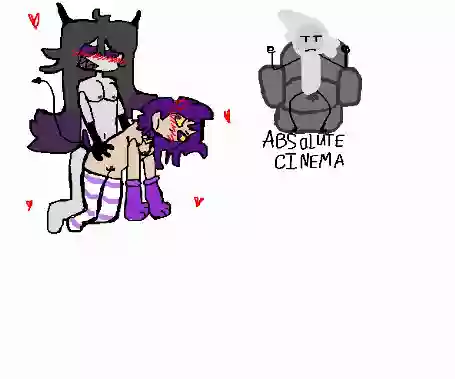 чулки,2d,фиолетовые волосы,кошкодевочки,фиолетовые_глаза,демон,черные_волосы,ведьма,кошачьи_ушки,sex,силли_мир,конни,руня,