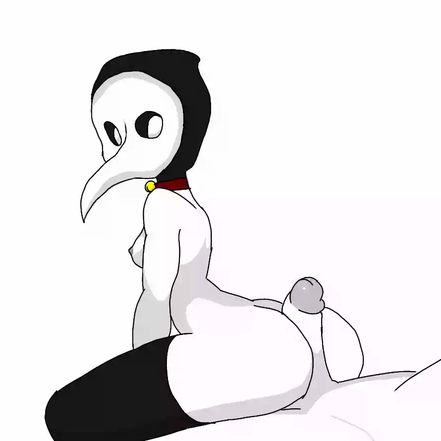 член,2d,1girl,1boy,scp,чумной_доктор,scp_049,