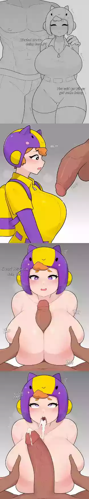 Большие сиськи,Сперма,brawl stars,комикс,сиськотрах,кончил_в_рот,bea,