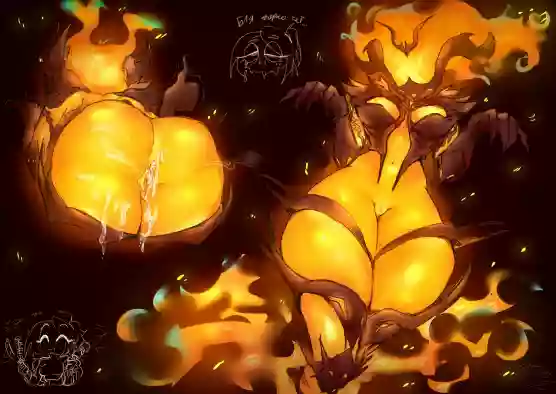 2d,1girl,skyrim,fire_atronach,izum_risuet_18+,