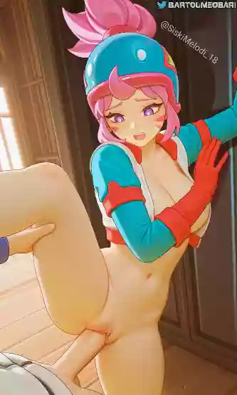 секс,brawl stars,1girl,1boy,brawl_stars_janet,