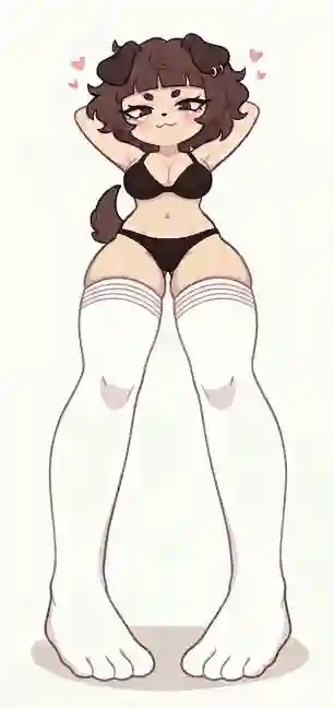 Rule 34 арт: чулки, большие_ляжки, 1девушка